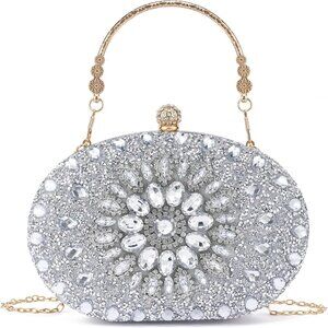 Sparkly Women's Evening Clutch Purses Rhinestone Bag Luxury Handbags For Wedding